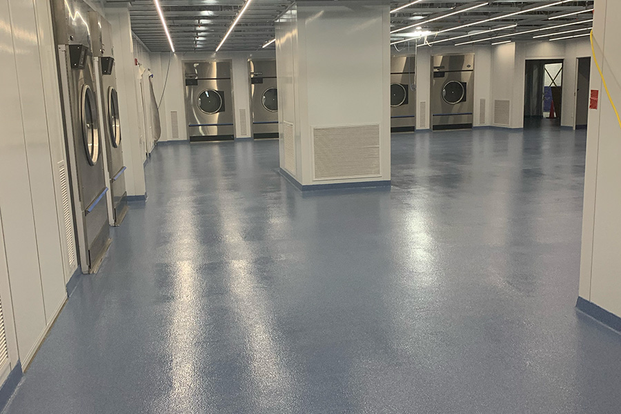 Commercial polymer flooring