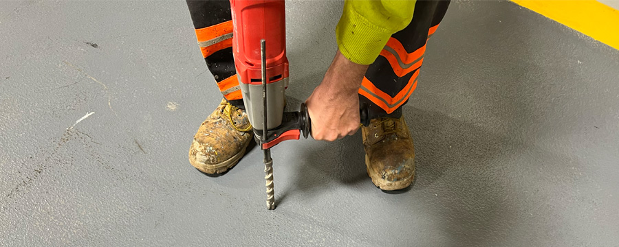 Concrete floor testing done by NuFlorz