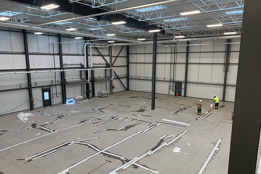 Installing NuFlorz warehouse floor system