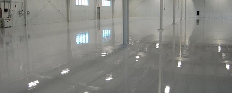 Seamless epoxy flooring system, for both commercial and industrial