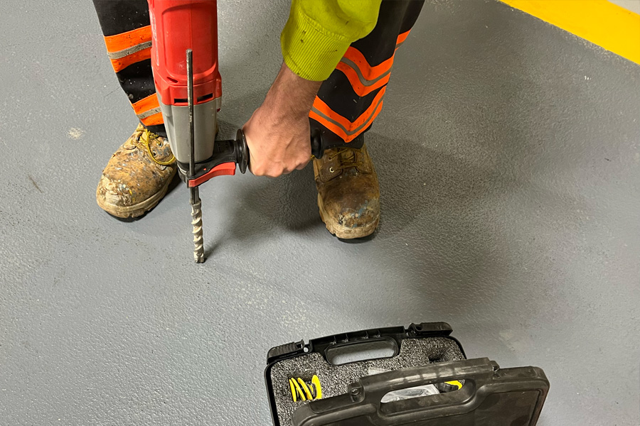 Concrete floor testing