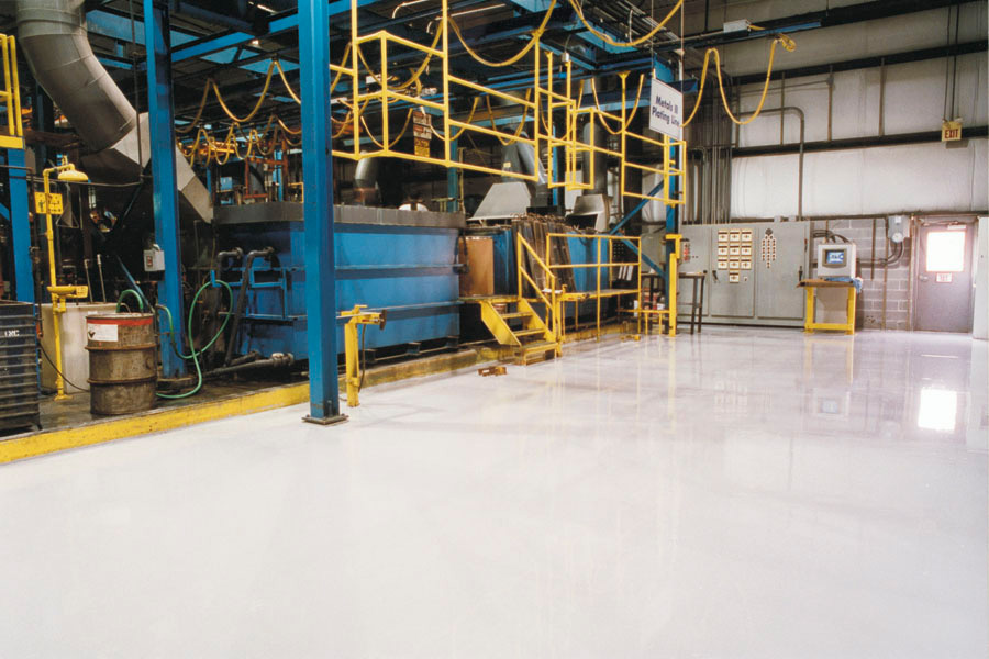 High performance polymer flooring coating done by NuFlorz